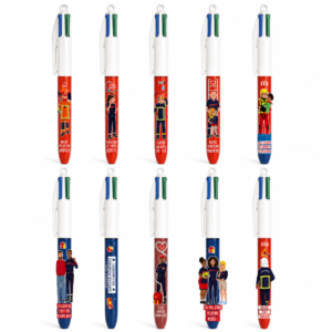 Stylo BIC 4 Couleurs – Édition spéciale Sapeurs-Pompiers